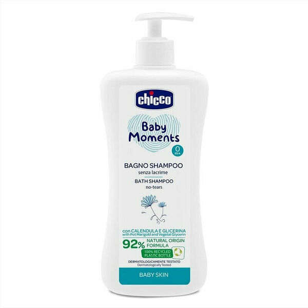 CHICCO Šampon na vlasy a tělo s dávkovačem Baby Moments 92 % přírodních složek 500 ml porovnat ceny
