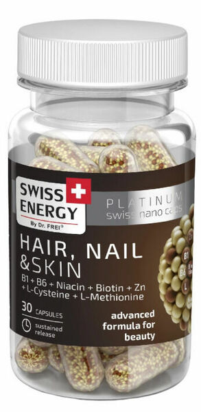 Swiss Energy Hair, Nail a Skin Kapsle s postupným uvolňováním 30 ks porovnat ceny