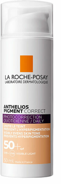La Roche-Posay Anthelios Pigment Correct Fotokorekční denní tónovaný krém s velmi vysokým SPF faktorem v light verzi 50 ml porovnat ceny