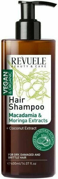 Revuele Vegan & BIO šampon s výtažky z makadamie a moringy 400 ml porovnat ceny