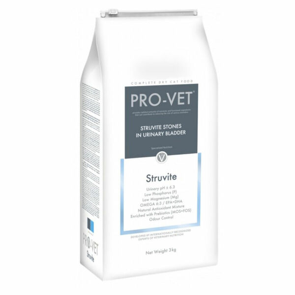 PRO-VET Struvite granule pro kočky s močovými kameny 3 kg porovnat ceny