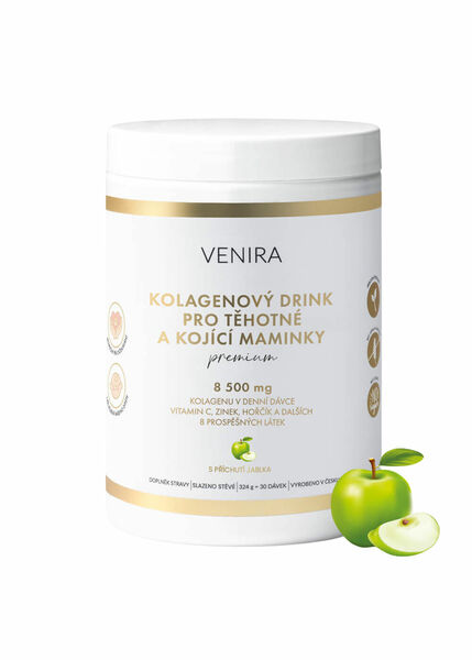 Venira Premium kolag.drink pro těhotné a kojící jablko 322 g porovnat ceny
