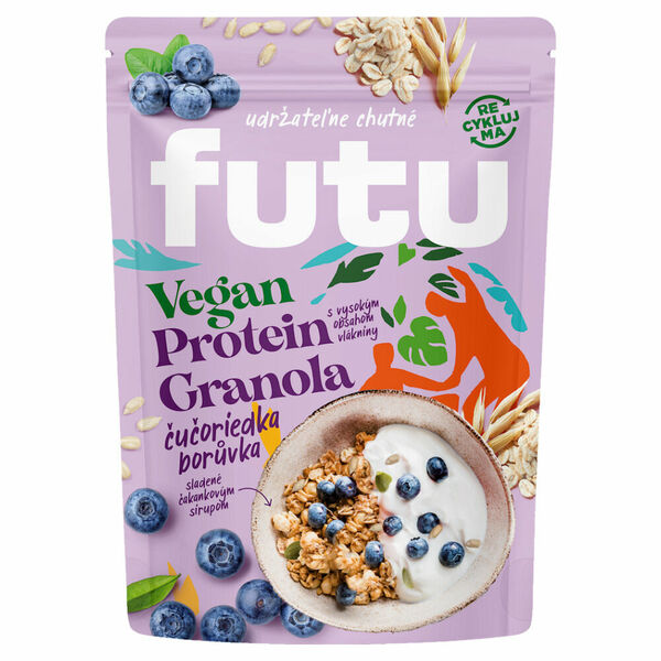 FUTU Proteinová granola s borůvkami vegan 350 g porovnat ceny