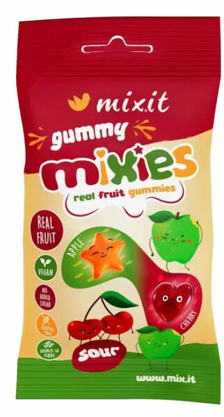 MIXIT Gummy Mixies Jablko & třešeň - přírodní želé bonbóny 35 g porovnat ceny