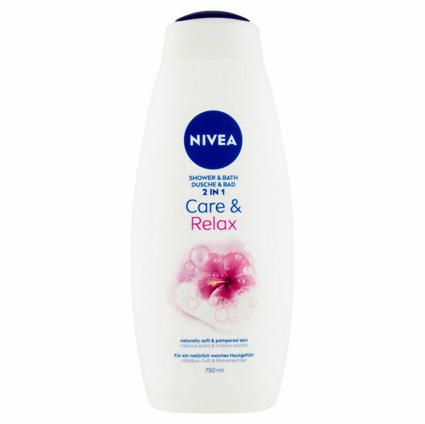 NIVEA Care&Relax Sprchový gel a pěna do koupele 750 ml porovnat ceny