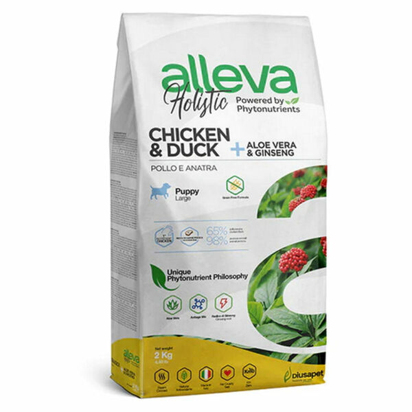ALLEVA Holistic Puppy/Junior Maxi Chicken&Duck granule pro štěňata 2 kg porovnat ceny