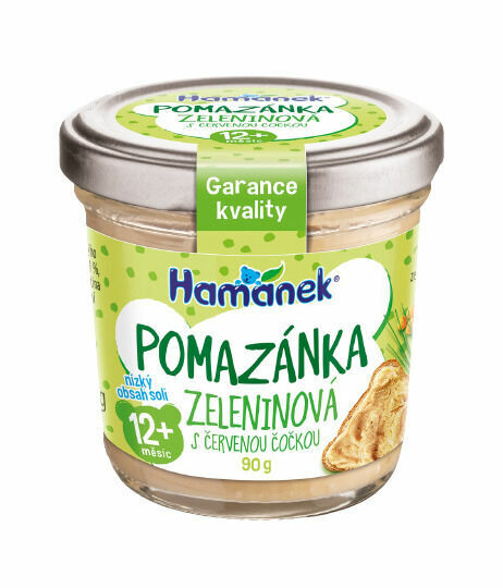 Hamánek Pomazánka zeleninová s červenou čočkou 90g porovnat ceny