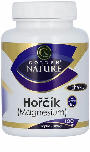 Golden Nature Magnesium (Hořčík) Chelate + Vitamin B6 100 tablet porovnat ceny