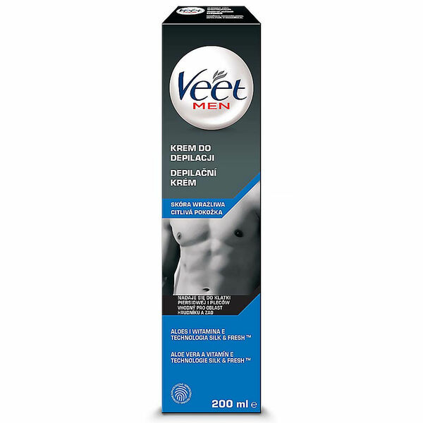 VEET Depilační krém pro muže pro citlivou pokožku Men Silk & Fresh 200 ml porovnat ceny