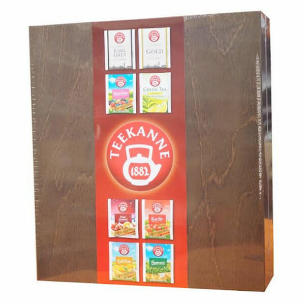 TEEKANNE Dřevěná dárková kazeta porcované čaje 8 x 20 sáčků porovnat ceny