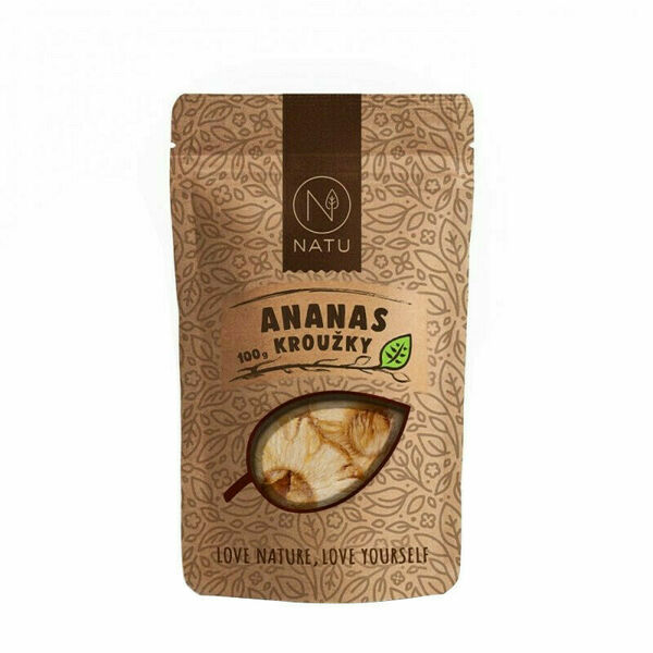 NATU Ananas kroužky natural 100g porovnat ceny