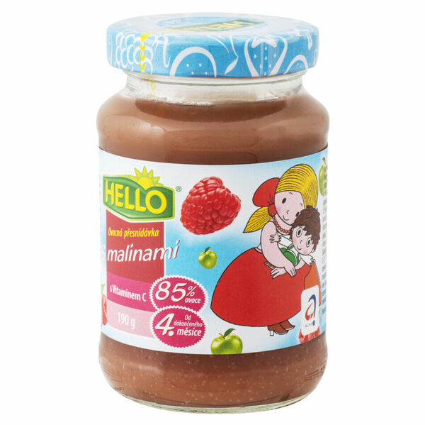 HELLO Přesnídávka s malinami 190 g x 10 kusů porovnat ceny