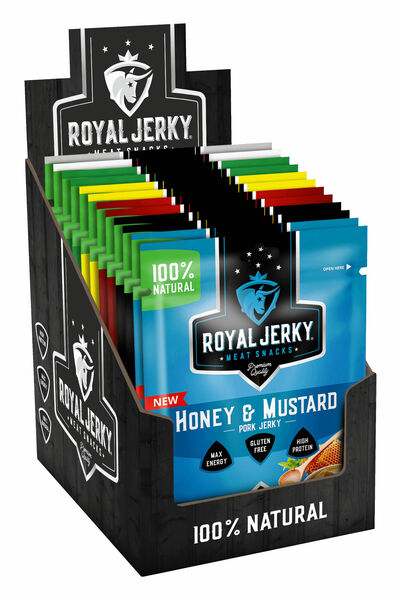 II. jakost Royal Jerky Sušené maso mix box 12 x 22 g porovnat ceny