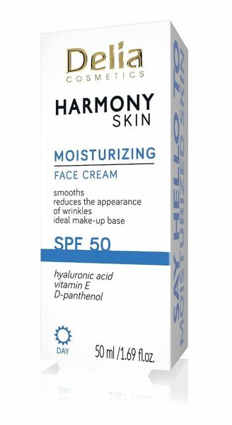 Delia Harmony Skin Hydratační krém na obličej SPF50 50 ml porovnat ceny