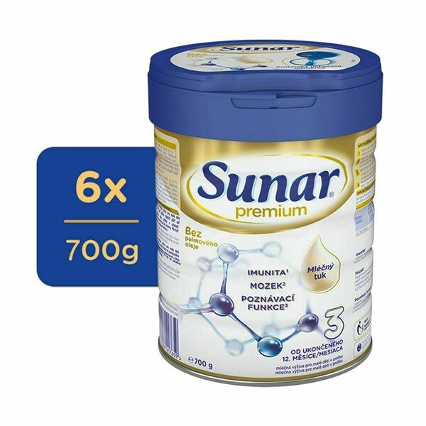 Sunar Premium 3 6x700 g porovnat ceny