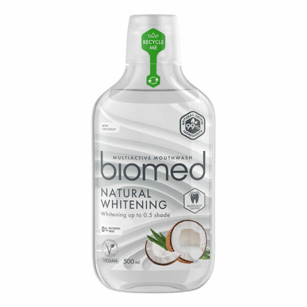Biomed Natural Whitening ústní voda 500 ml porovnat ceny