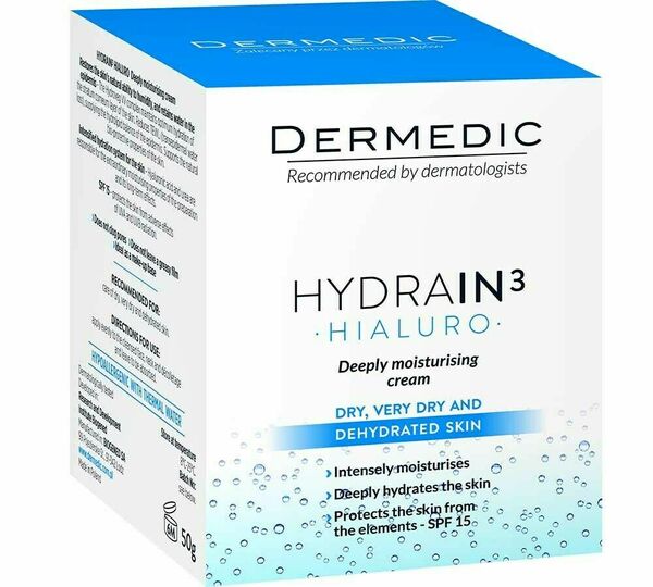 Dermedic H3 Hydr.krém S Hloubkov.účinkem Spf15 50g porovnat ceny