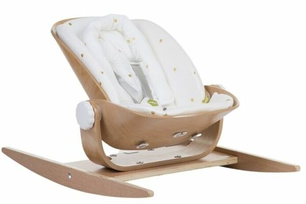 Childhome Podložka do houpacího lehátka Wood Rock Jersey Gold Dots porovnat ceny
