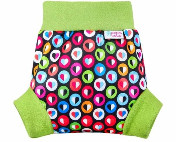 Petit Lulu - pull-up svrchní kalhotky, vel.XL, barevná srdíčka porovnat ceny