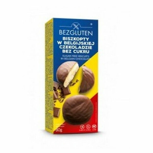 BEZGLUTEN Piškoty v belgické čokoládě bez lepku 80 g porovnat ceny
