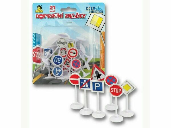 City Collection Dopravní značky na kartě 21ks porovnat ceny