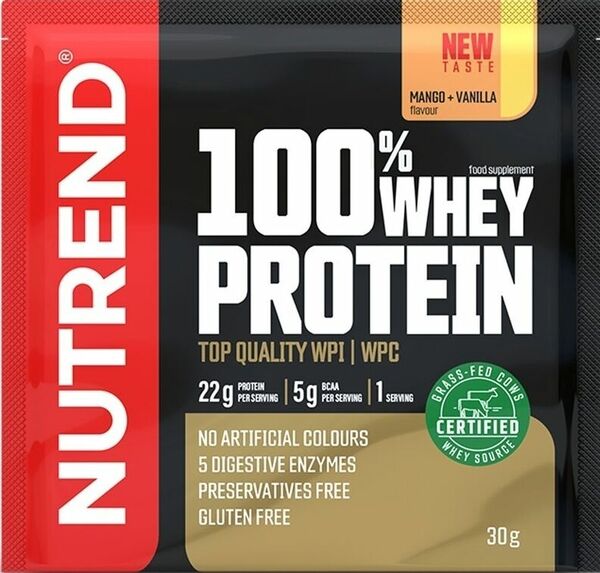 Nutrend 100% Whey Protein mango/vanilka 30g porovnat ceny