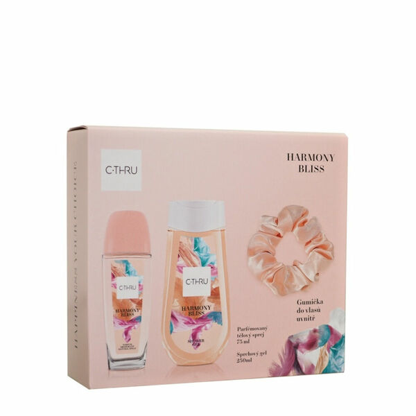 C-THRU Harmony Bliss Sprchový gel 250 ml, tělový sprej 75 ml + gumička Dárkové balení porovnat ceny