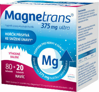 Magnetrans 375mg ultra 80+20 tobolek porovnat ceny