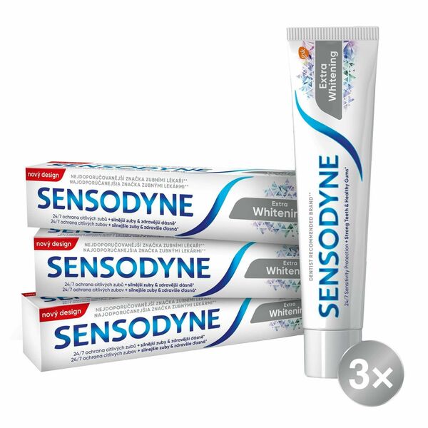 II. jakost Sensodyne ZP 75ml Whitening TRIO porovnat ceny