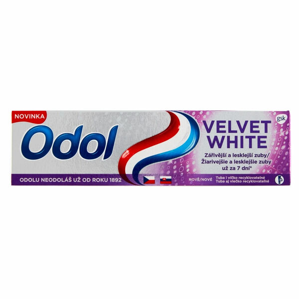 ODOL Velvet White zubní pasta s fluoridem 75 ml porovnat ceny