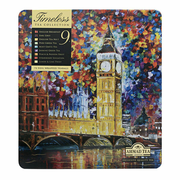 AHMAD TEA Timeless tea Collection 72x2g v luxusní plechové kazetě porovnat ceny