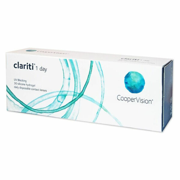 COOPERVISION Clariti 1 day jednodenní 30 čoček, Počet dioptrií: -10,0, Průměr: 14,1, Zakřivení: 8,6, Počet kusů v balení: 30 ks porovnat ceny