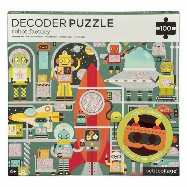 Petitcollage Puzzle roboti 100ks s 3D brýlemi porovnat ceny