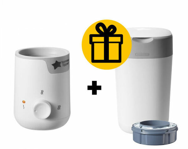 Tommee Tippee Ohřívačka kojeneckých lahví Easi-Warm + Koš na pleny Sangenic Twist & Click porovnat ceny