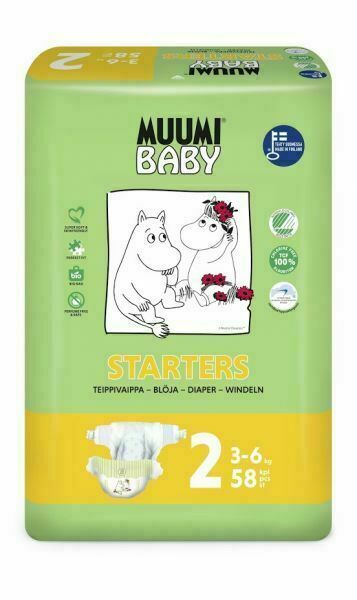 Muumi Baby  Plenky jednorázové 2 Mini 3-6kg 58ks Baby Muumi porovnat ceny