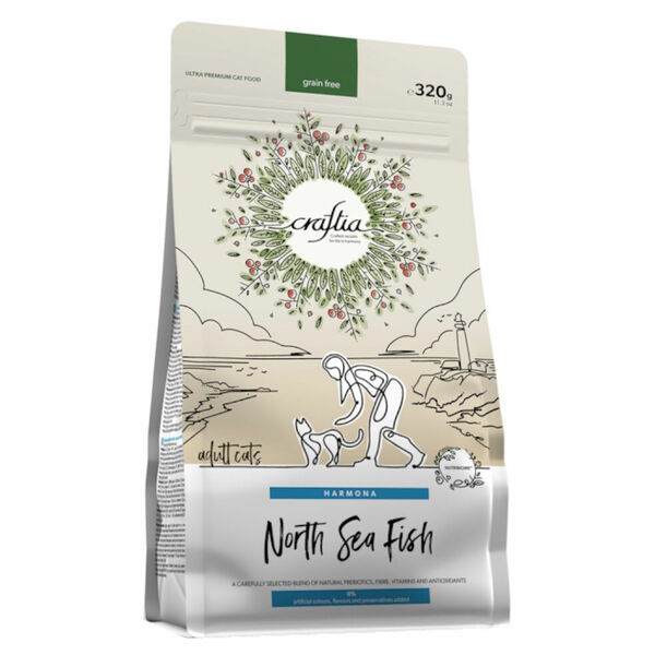 KRAFTIA Craftia Harmona Adult North Sea fish Granule pro kočky 1 ks, Hmotnost balení: 320 g porovnat ceny