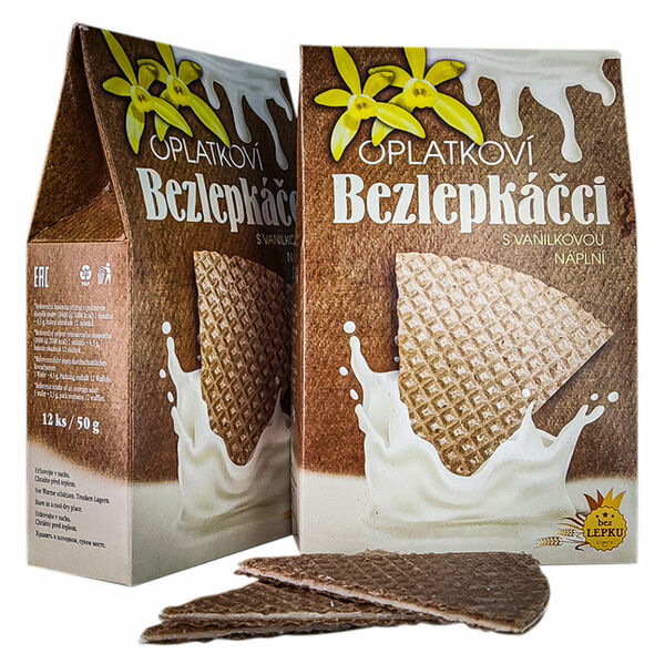 PURAVITA Lázeňské oplatky bezlepkáčci vanilkové 12 kusů porovnat ceny