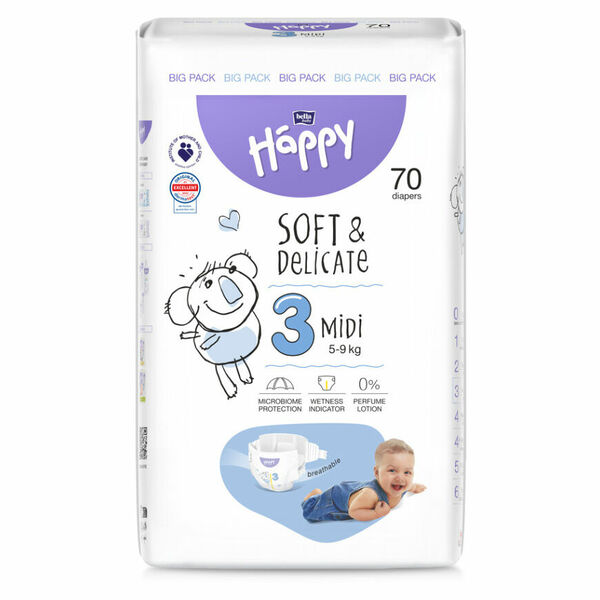 BELLA Baby happy midi 70 kusů porovnat ceny