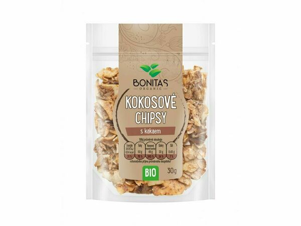 BONITAS BIO Kokosové chipsy s kakaem 30g porovnat ceny