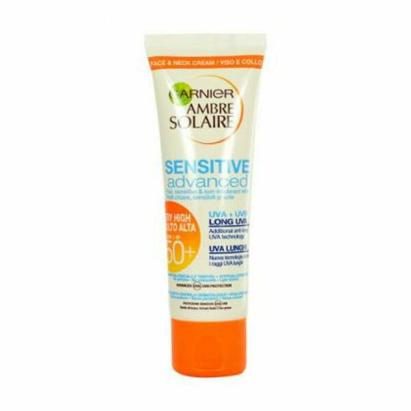 Garnier Ambre Solaire Sensitive Advanced SPF50 Face Cream 50ml Pro citlivou pokožku porovnat ceny