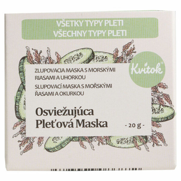KVITOK Slupovací maska s okurkou Osvěžující 20 g porovnat ceny