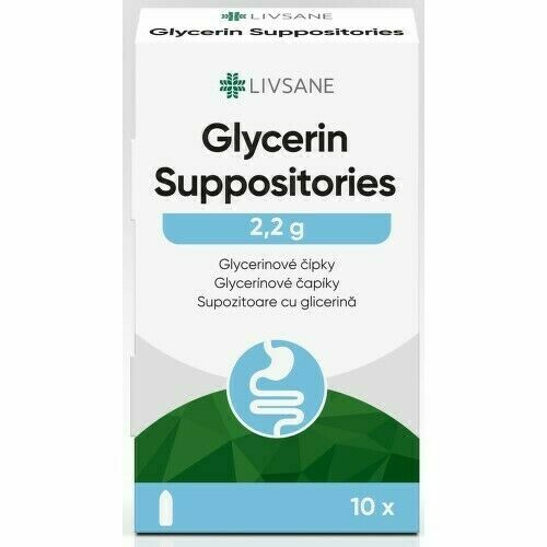 LIVSANE Glycerinové čípky 2.2g 10ks porovnat ceny
