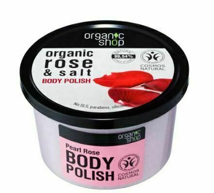 Organic Shop Tělový peeling Růžové perly 250ml porovnat ceny