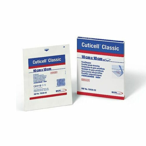 CUTICELL CLASSIC 10CMX10CM NEADHERENTNÍ MASTNÝ TYL IMPREGNOVANÝ ČIS porovnat ceny