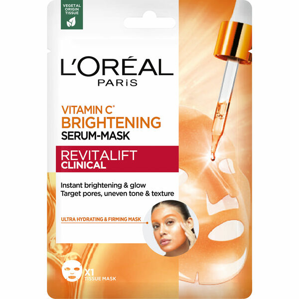 L'Oréal Paris Revitalift Clinical rozjasňující pleťová maska s vitaminem C, 26 g porovnat ceny