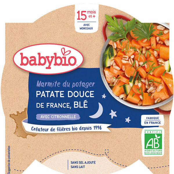 Babybio sladký brambor a pšenice 260 g porovnat ceny