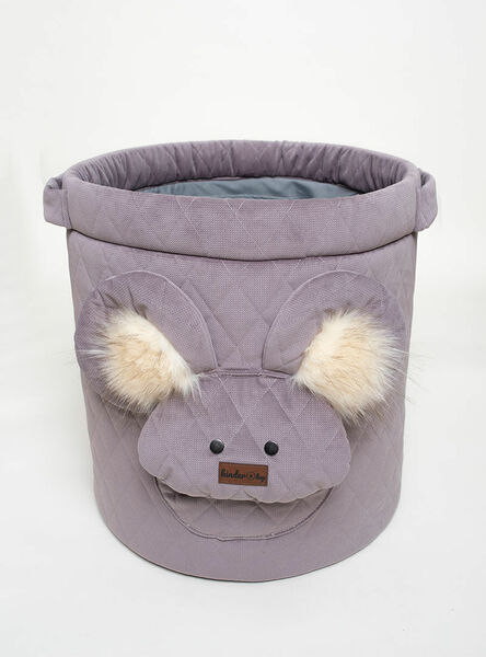 Kinder Hop Koš na hračky Triangles Brownie tmavě šedý 1ks porovnat ceny