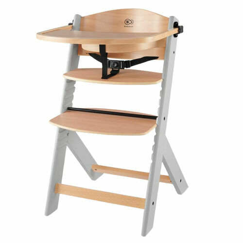Kinderkraft Židlička jídelní Enock Grey wooden 1 ks porovnat ceny
