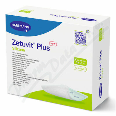 Zetuvit Plus Silicone 8x8cm sil. krytí SAP 10ks porovnat ceny