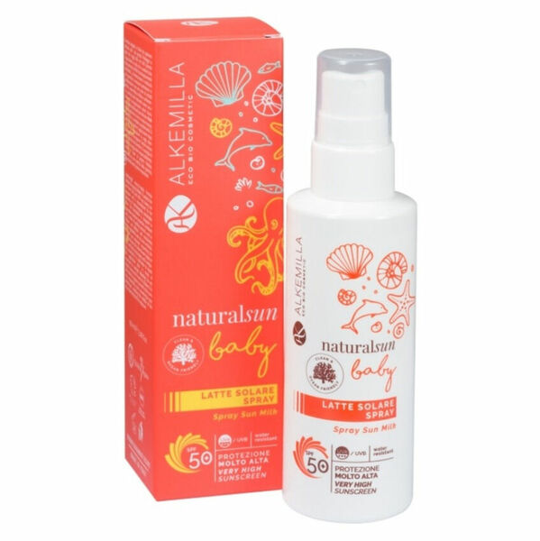 ALKEMILLA Opalovací mléko ve spreji pro miminka a děti SPF 50 150 ml porovnat ceny